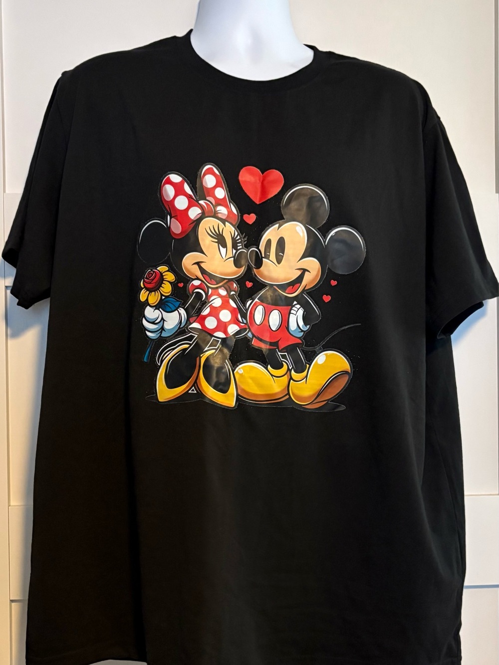 Mickey & Minnie Graphic Tee - Black